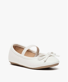 ballerines fille avec noud et bride elastique blanc1046801_2