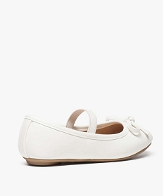 ballerines fille unies avec noud et bride elastique blanc1046801_4