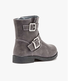 boots fille unis avec boucles decoratives fermeture zippee gris1052301_4