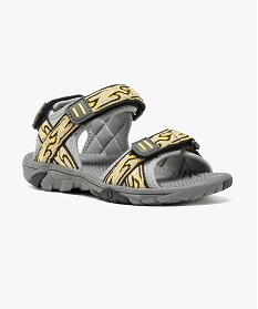 sandales confort bandes scratch gris1073101_2