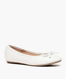 ballerines fille unies a noud blanc1085801_2