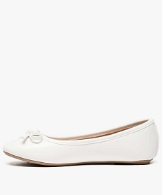 ballerines fille unies a noud blanc1085801_3