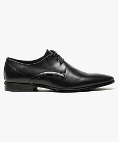 derbies aspect cuir lisse noir chaussures de ville1126001_1