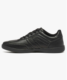 tennis homme a lacets style retro unies noir1143701_3