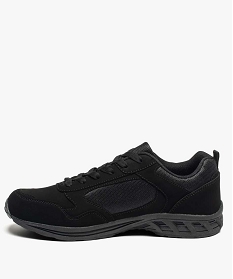 baskets homme multimatieres a lacets noir1144501_3