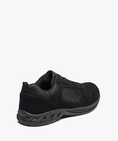 baskets homme bimatieres a lacets noir1144501_4