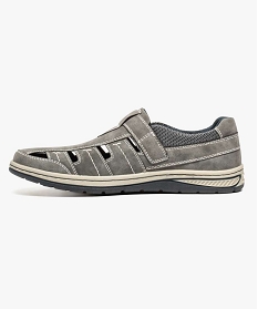 chaussures confort aspect nubuck gris1160201_3