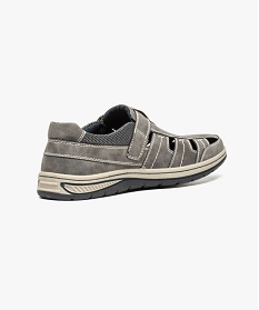 chaussures confort aspect nubuck gris1160201_4