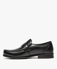 mocassins homme unis dessus et interieur cuir noir1161501_3