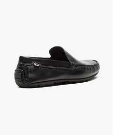 mocassins en cuir lisse noir mocassins et chaussures bateaux1177701_4