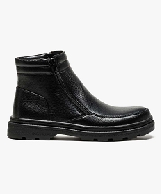 GEMO Boots double zip gamme confort homme noir standard