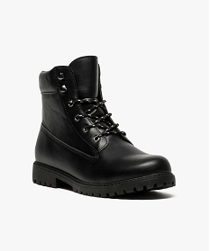 boots aspect cuir avec semelle crantee noir1179401_2