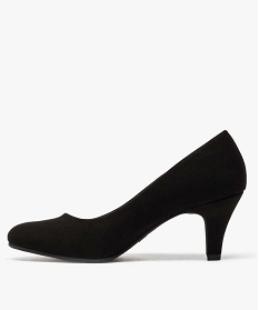 escarpins femme a petit talon dessus en suedine unie noir1273401_3