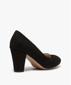 escarpins femme a bout rond et talon large noir standard escarpins1274401_4