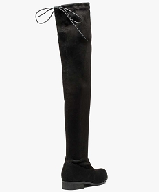 bottes femme cuissardes unies souples a col ajustable noir1321401_4