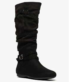 Bottes shop noires plates