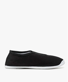 GEMO Chaussons rythmiques en toile unie avec élastique noir standard
