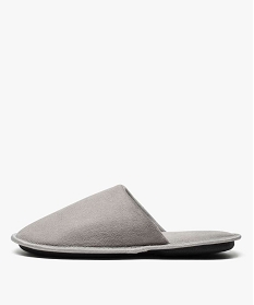 chaussons homme forme mules velours avec liseres gris1347601_3