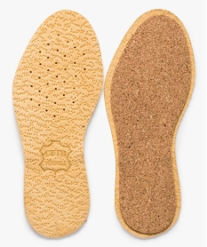 semelles confort en cuir sur liege multitaille beige1376501_3
