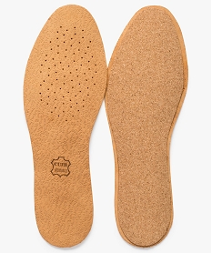 semelles confort en cuir sur liege beige1377201_3