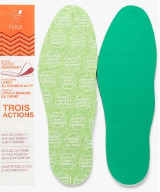 semelles hygiene en latex au charbon actif vert1378101_2