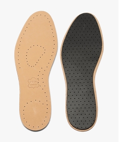 semelles cuir basane sur charbon beige1379501_3