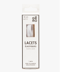 lacets plats elastiques uni 90 cm (lot de 2) blanc standard1386001_3