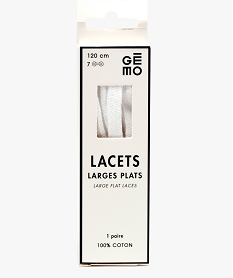 lacets plats larges 120 cm blanc standard1386401_3