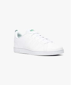 baskets blanches bi-matiere adidas neo blanc1436901_2