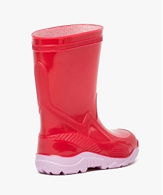 bottes de pluie avec motif texture rose1452901_4