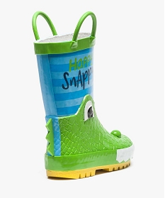 bottes de pluie crocodile vert