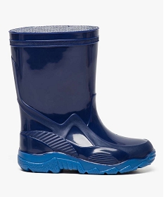 bottes de pluie unies texturees bleu1454301_1
