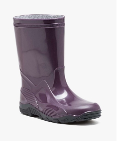 bottes de pluie unies a semelles crantees violet1457601_2
