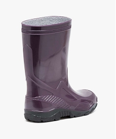 bottes de pluie unies a semelles crantees violet bottes de pluies1457601_4
