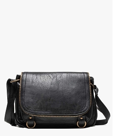 sac femme forme besace avec details zippes noir sacs bandouliere1501701_1