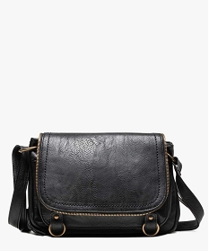 sac femme forme besace avec details zippes noir standard1501701_1