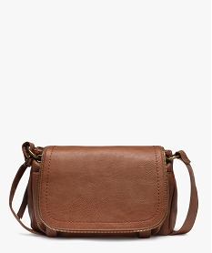 sac femme forme besace avec details zippes marron vif sacs bandouliere1513001_4
