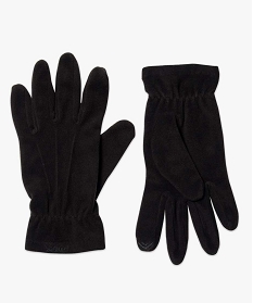 gants unis noirs noir1536201_1