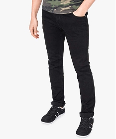 jean homme slim stretch taille haute delave noir jeans1540501_1