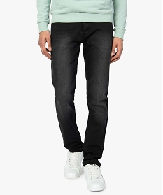GEMO Jean homme coupe straight Noir