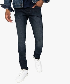 jean homme skinny delave avec plis sur les hanches bleu jeans1545201_1