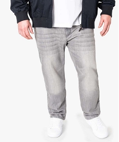 pantalon denim coupe regular gris1548001_1