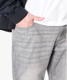 pantalon denim coupe regular gris1548001_2