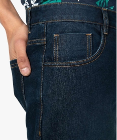 bermuda homme 5 poches en denim gris shorts en jean1550101_2