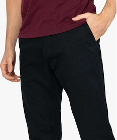 pantalon homme chino straight taille normale noir1556801_2