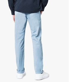 pantalon homme chino coupe slim bleu pantalons de costume1557501_3