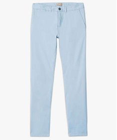 pantalon homme chino coupe slim bleu pantalons de costume1557501_4