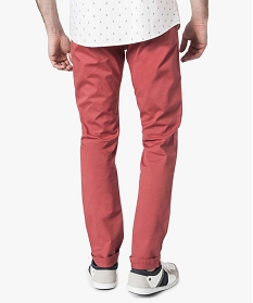 pantalon homme chino coupe slim rose pantalons de costume1558101_3