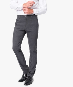 pantalon de ville uni gris pantalons de costume1560101_1