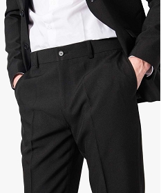 pantalon de ville uni noir pantalons de costume1561701_2